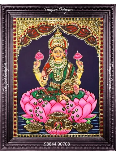 Goddess Mahalkshmi Tanjore painting